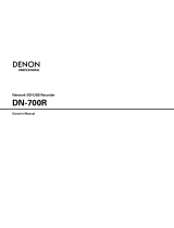 Denon DN-700R Owner's manual