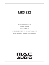 MAC Audio MRS 222 Owner's manual
