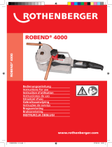 Rothenberger Electric bender ROBEND 4000 set User manual