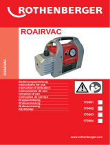 Rothenberger Vacuum pump ROAIRVAC 9.0 User manual