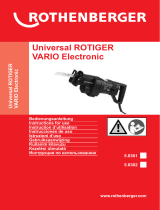 Rothenberger Electric saw Universal ROTIGER VARIO Electronic User manual