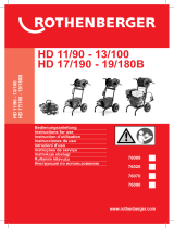 Rothenberger High-pressure drain cleaner HD 13/100 User manual