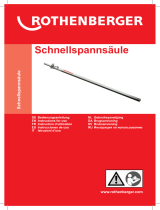 Rothenberger Schnellspannsäule User manual