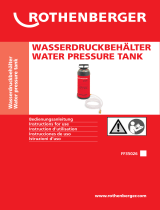Rothenberger Water supply tank 10l User manual