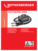 Rothenberger ROTHERM 2000 User manual