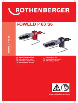 Rothenberger Socket welding device ROWELD P 63 S-6 Sword set User manual