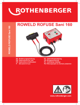 Rothenberger ROWELD ROFUSE SANI 160/315 User manual