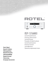 Rotel RSP-1576MKII User manual