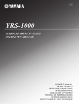 Yamaha yrs 1000 Owner's manual