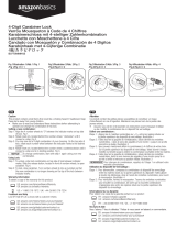 AmazonBasics B07T5MMHXS 4-Digit Carabiner Lock User guide