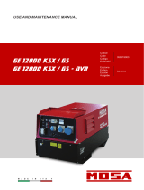 Mosa GE 12000 KSX/GS Owner's manual