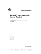 Allen-Bradley micrologix 1500 Installation Instructions Manual