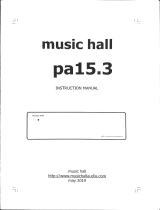 Music Hall Audio pa15.3 User guide
