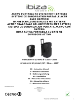 Ibiza Sound DRAAGBAAR STAND-ALONE PA SYSTEEM 10?/25cm MET USB/SD, 1 x VHF MICROFOON & BLUETOOTH (HYBRID10VHF-BT) Owner's manual