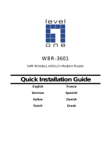 LevelOne WBR-3601 Quick Installation Manual