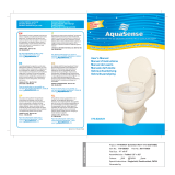 Drive Medical AquaSense Toilet Seat Riser Owner's manual