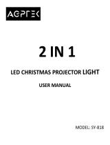 AGPtek SY-818 LED Christmas Projector Light User manual