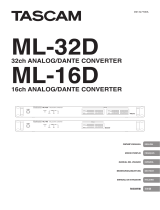 Tascam ML-16D Owner's manual