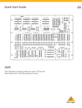 Behringer 2600 Semi-Modular Analog Synthesizer User guide