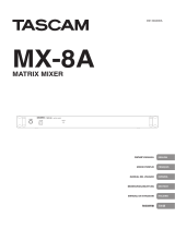 Tascam MX-8A User manual