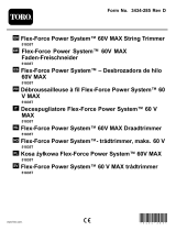 Toro Flex-Force Power System 60V MAX String Trimmer User manual