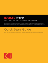 Kodak Step Imprimante ZINK Zero Ink mobile sans fil et application iOS et Android | Imprimez des photos autocollantes 5 x 7 cm User manual