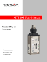 WisyCom MTB40S User manual