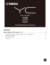Yamaha YC88 User manual