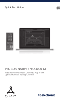 TC Electronic PEQ 3000 NATIVE / PEQ 3000 -DT Quick start guide