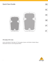 Behringer PK108A Quick start guide