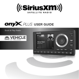 Sirius Satellite Radio Onyx Plus with Vehicle Kit User manual