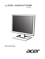 Acer V176L Quick start guide