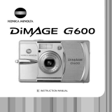 Minolta G600 User manual