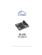 Z-World BL1600 CNTRL - RoH User manual