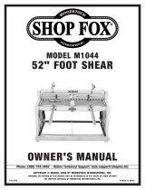 Shop fox SHOP FOX W2006 User manual