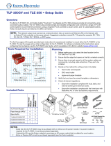 Extron electronics TLE 350 User manual