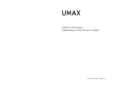 U-MAX Astra 1220 Series User manual