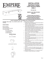 White Mountain Hearth Cast Iron Blower (CIB3-3) Owner's manual