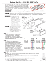 Extron electronic Dual Link DVI Transmitter and Receiver DVI DL 201 Rx User manual