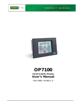 Digi OP7100 User manual