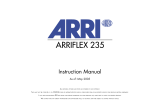 White Outdoor ARRIFLEX 235 User manual
