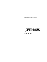 Meridian 518 User manual