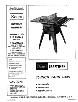 Craftsman 113 Owner's manual