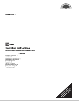 Hotpoint Fridge/Freezer Combined Operating instructions