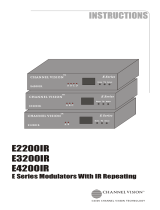 Channel Vision E3200IR User manual