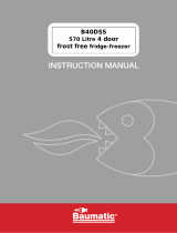 Baumatic B40DSS FF Fridge Freezer User manual