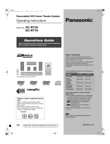 Panasonic sc rt 30 Owner's manual
