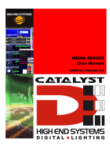 High End Systems CATALYST User manual
