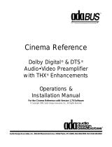 Audio Design Associates Cinema Reference Installation guide