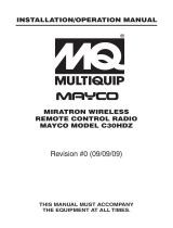 MULTIQUIP C30HDZ Operating instructions